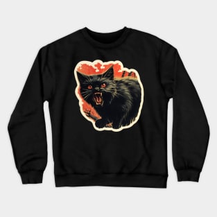 Angry Cat Crewneck Sweatshirt